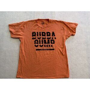 Bubba Gump Shrimp T-Shirt Orange Short-Sleeve Men’s Large Hollywood CA